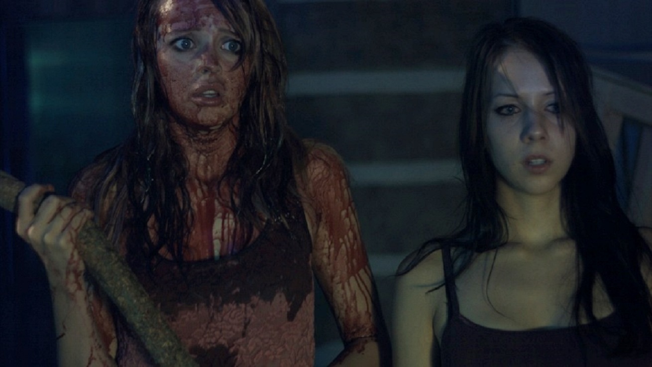 Jessica Dawn Willis and Shanon Snedden in Lake Fear (2014)