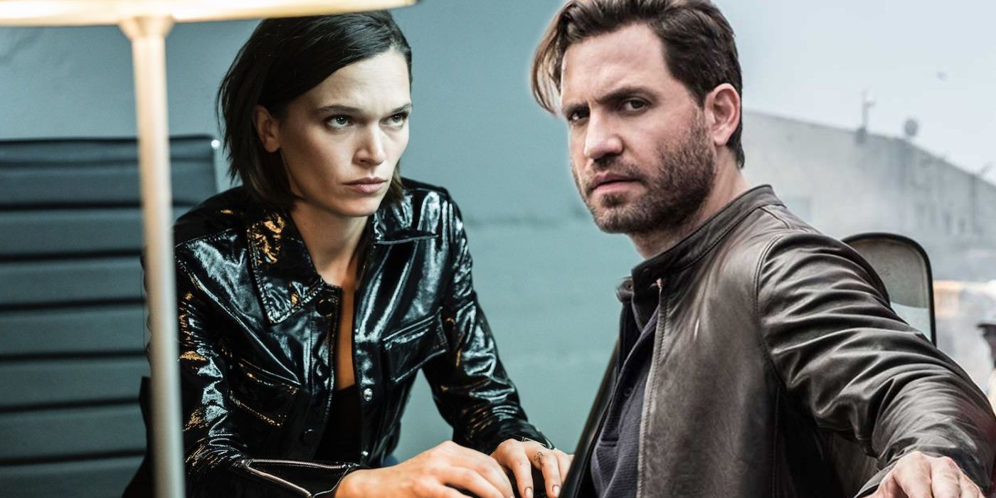 Graham Bicke (Edgar Ramirez) and Shelby Dupree (Anna Brewster) in The Last Days of American Crime (2020)