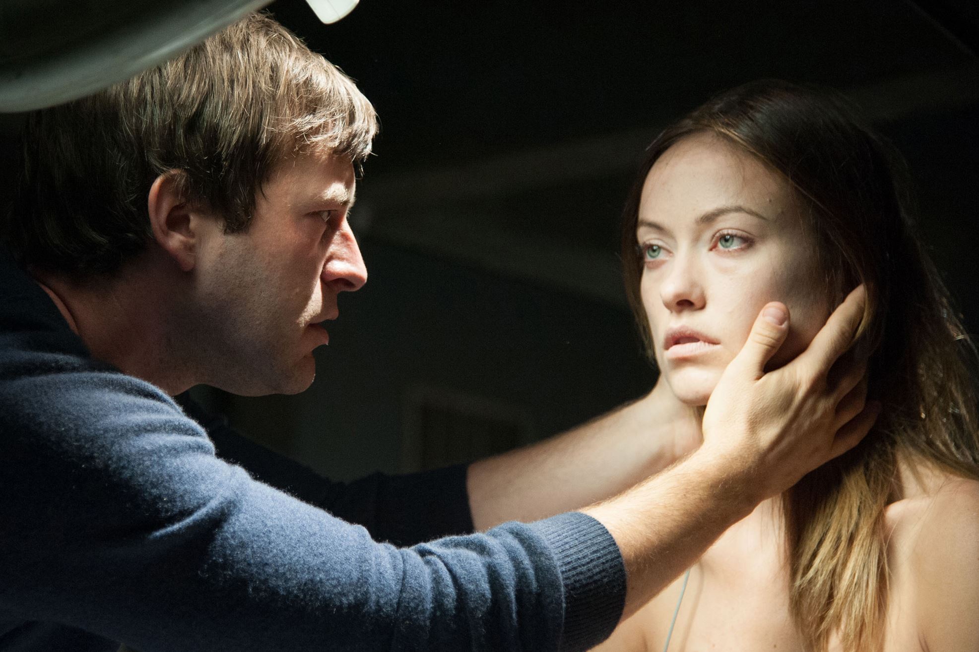 Mark Duplass, Olivia Wilde in The Lazarus Effect (2015)