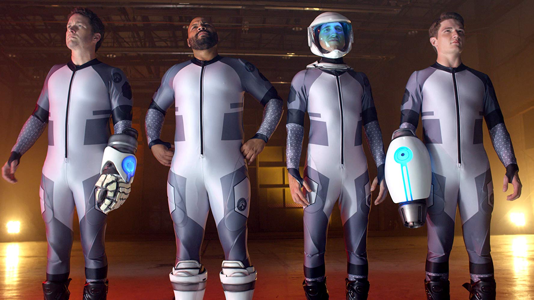 Burnie Burns, Colton Dunn, Gavin Free and Michael Jones in Lazer Team (2015)