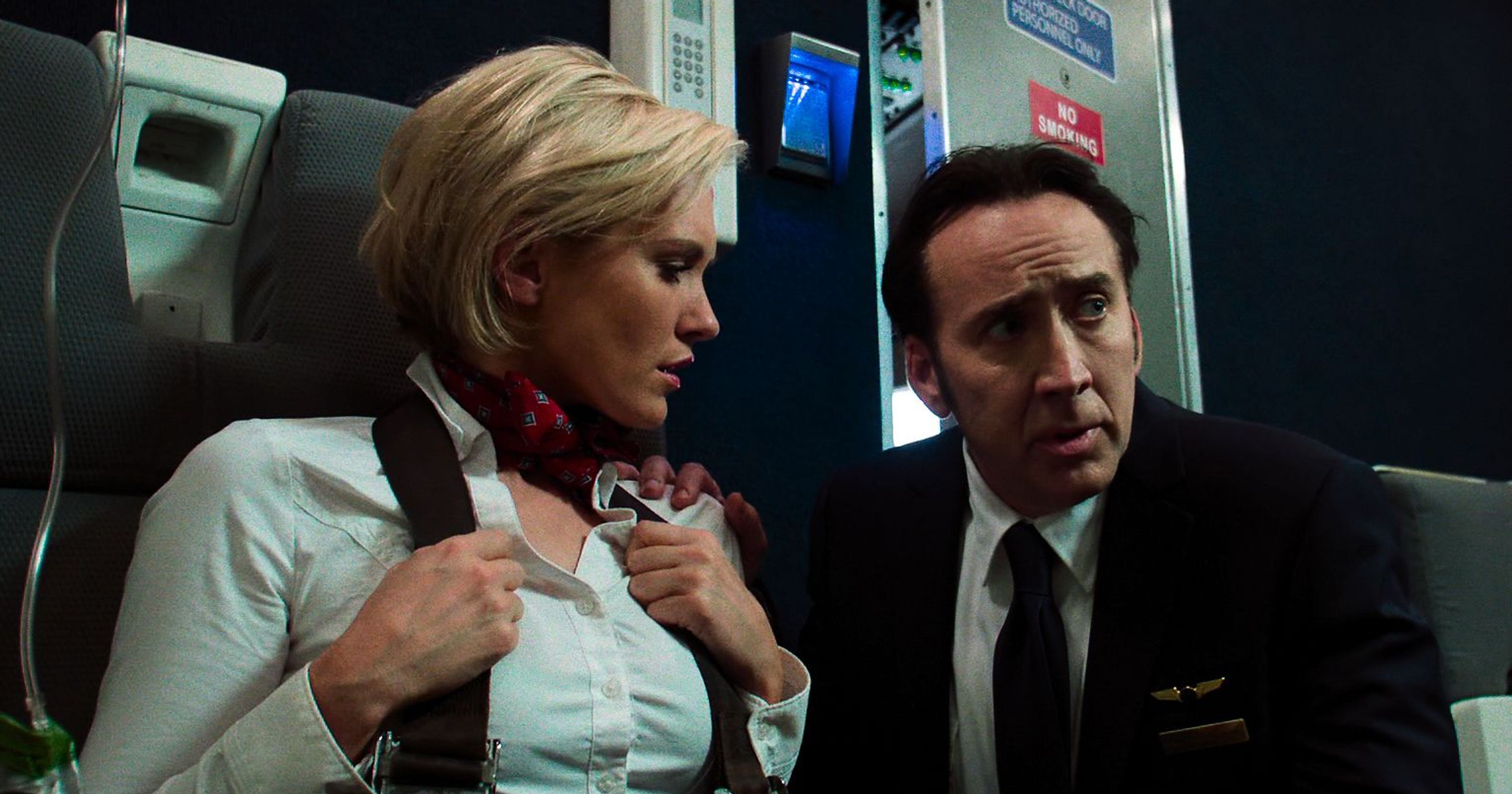 Nicolas Cage, Nicky Whelan in Left Behind (2014)