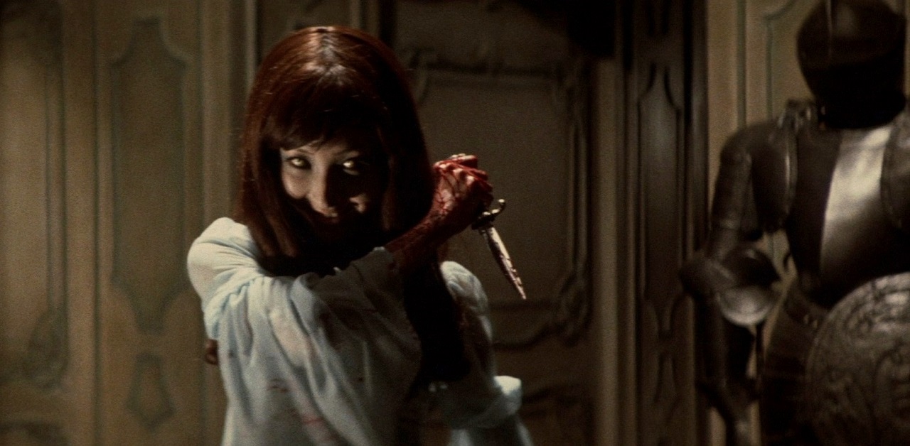 The ghost of Yuko (Yukiko Kobayashi) in Legacy of Dracula: The Bloodthirsty Doll (1970)