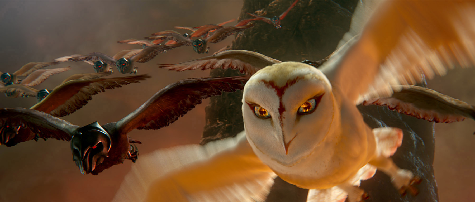 Queen Nyra (voiced by Helen Mirren) in The Legend of the Guardians: The Owls of Ga'Hoole (2010)