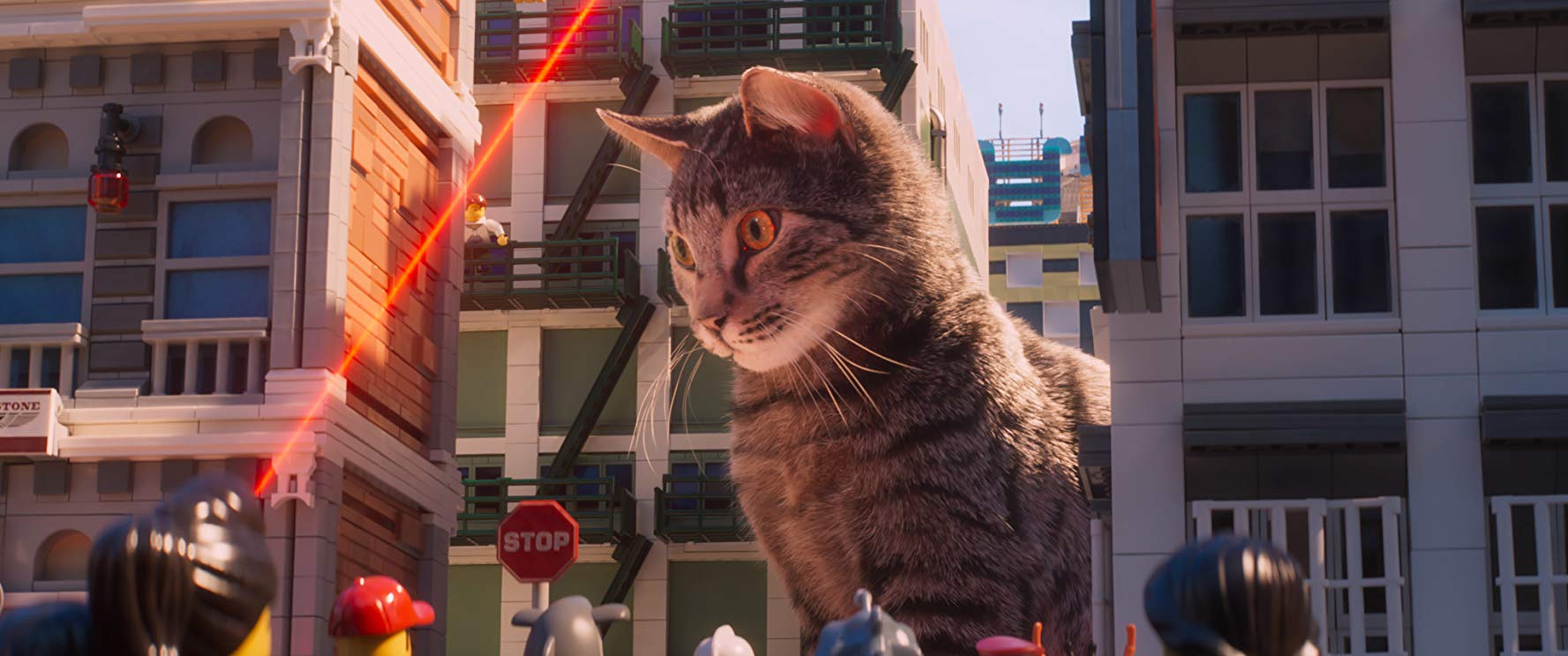 The unveiling of the Ultimate Weapon - a cat and laser pointer in The Lego Ninjago Movie (2017)