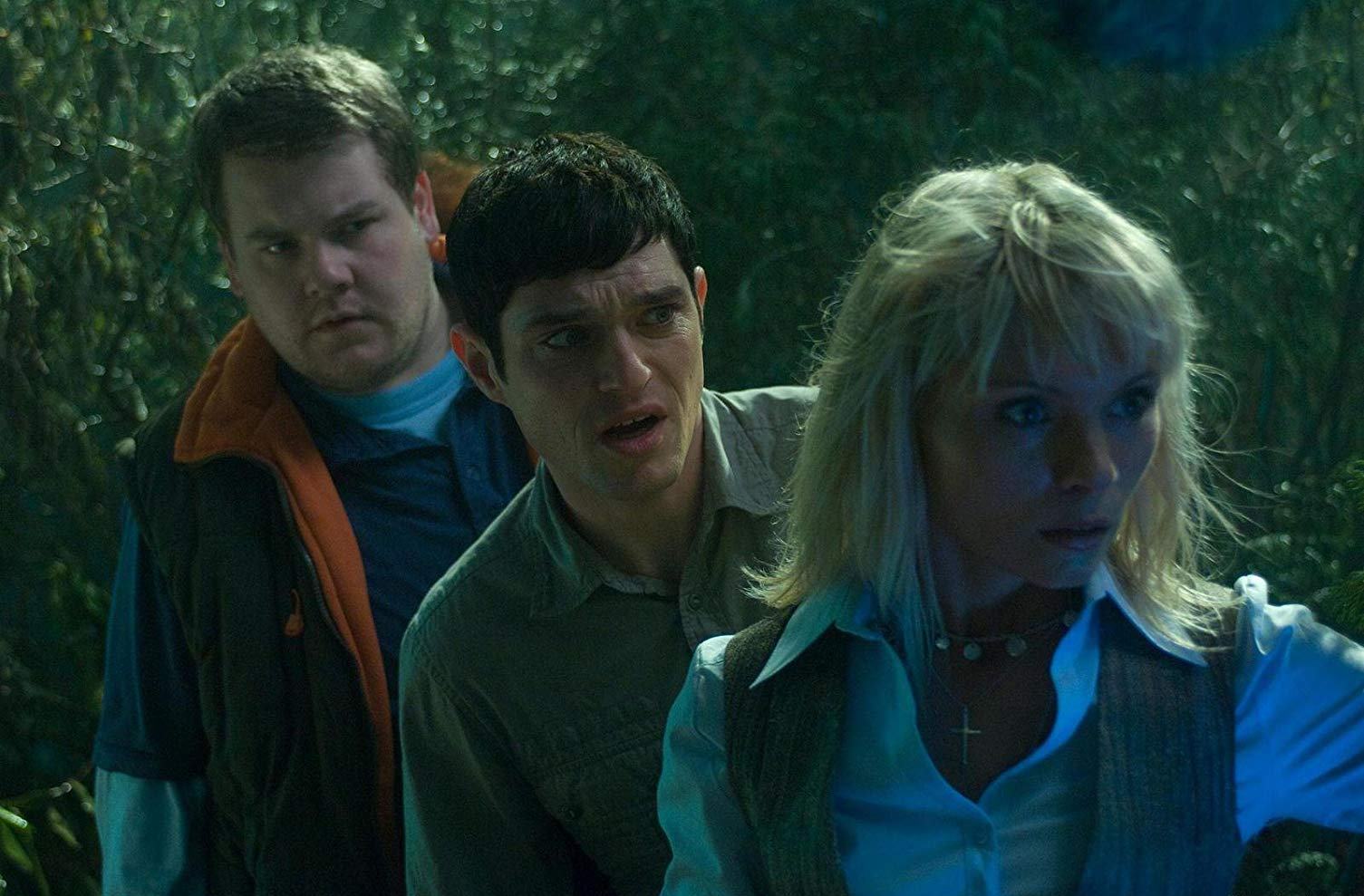 (l to r) Best friends James Cordern and Mathew Horne, along with MyAnna Buring set out to tackle lesbian vampires in Lesbian Vampire Killers (2009)