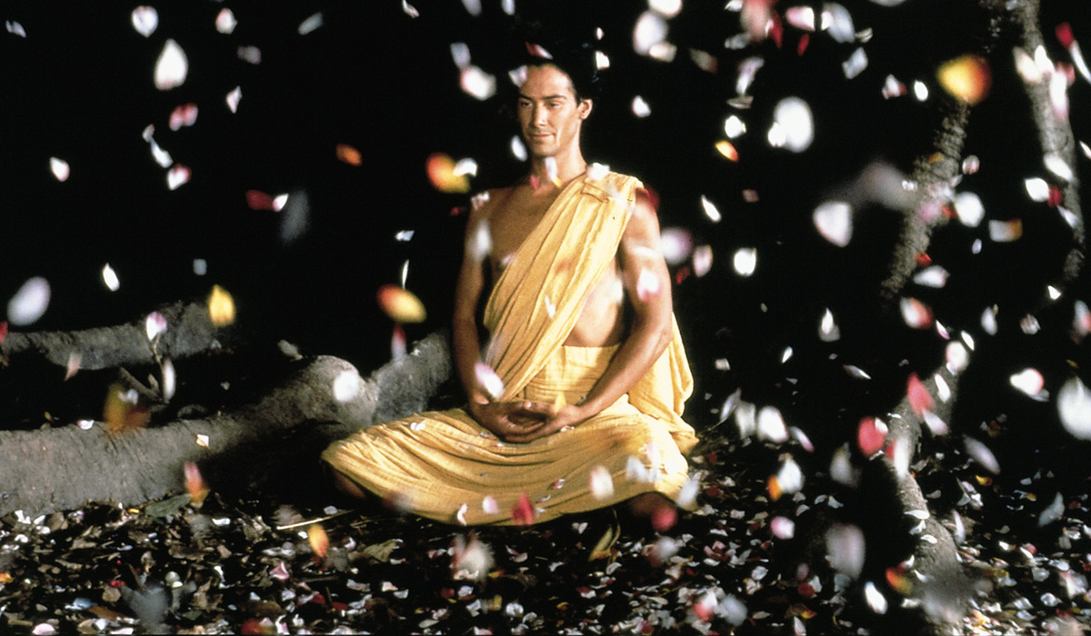 Keanu Reeves as Prince Siddharta who becomes the Buddha in Little Buddha (1993)