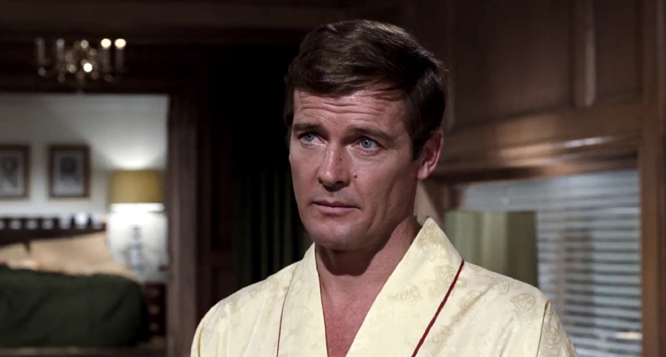 Roger Moore in his first outing as James Bond in Live and Let Die (1973)