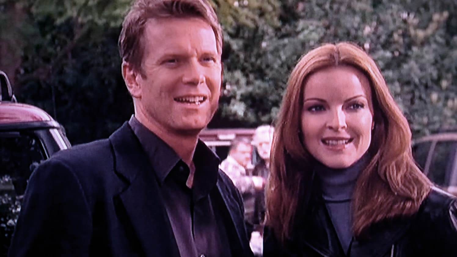 William R. Moses and Marcia Cross in Living in Fear (2001)