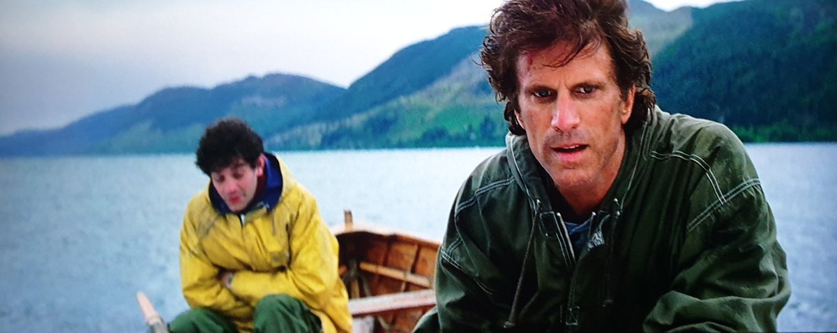 Ted Danson and James Frain go searching for the Loch Ness Monster in Loch Ness (1996)