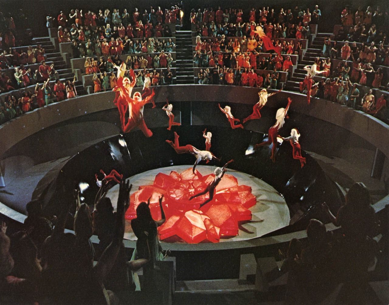 The ceremony of Carousel in Logan's Run (1976)