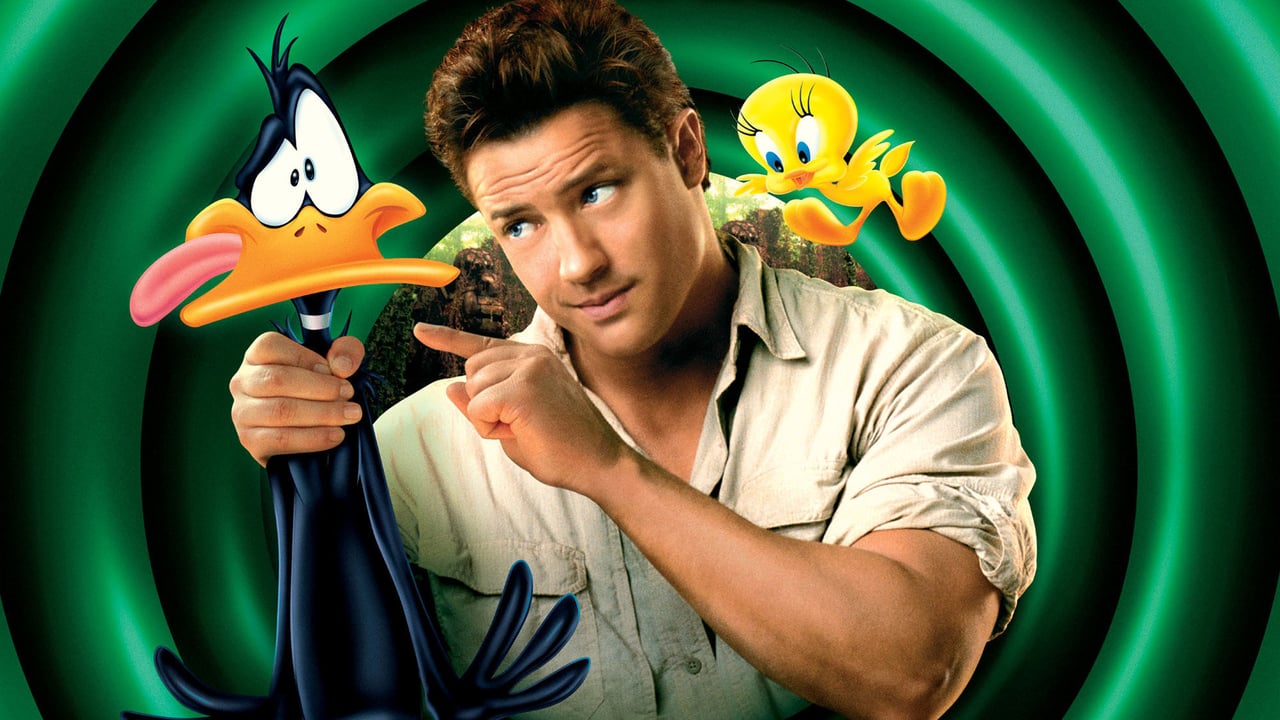 Brendan Fraser with Daffy Duck and Tweety Bird in Looney Tunes: Back in Action (2003)