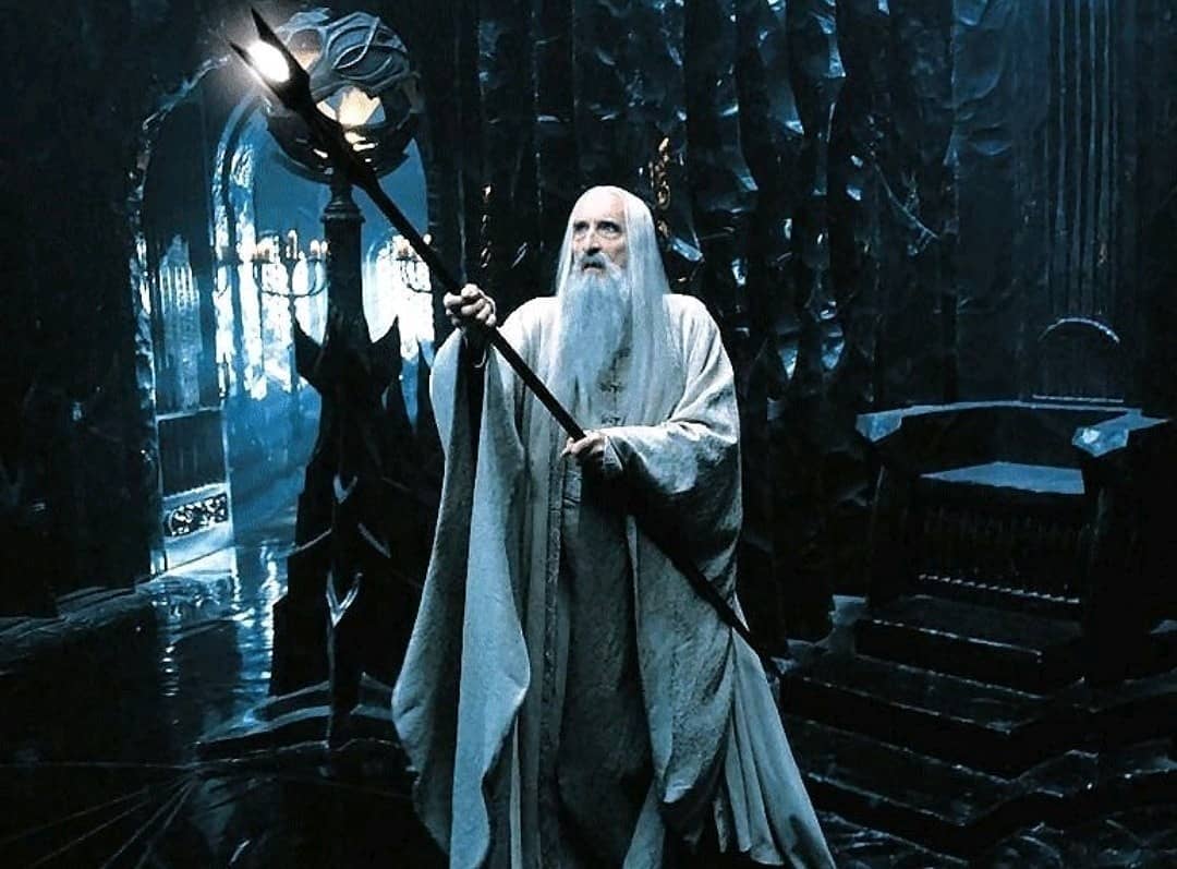 Christopher Lee as Saruman in The Lord of the Rings: The Fellowship of the Ring (2001)