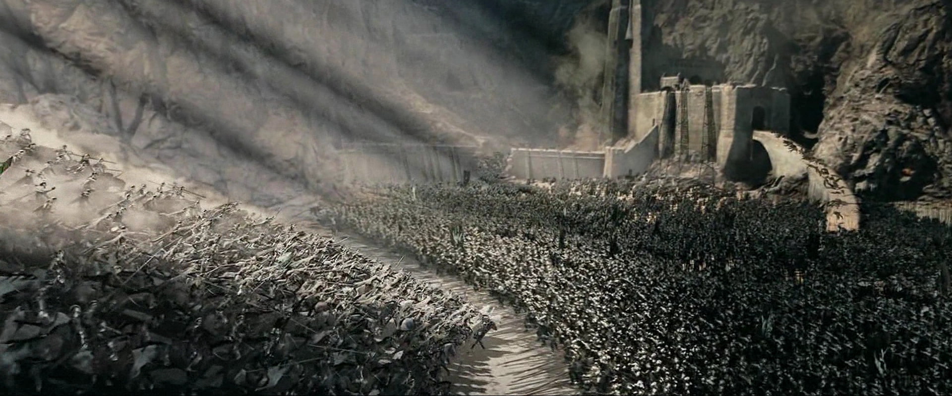 The Battle of Helm's Deep in The Lord of the Rings: The Two Towers (2002)