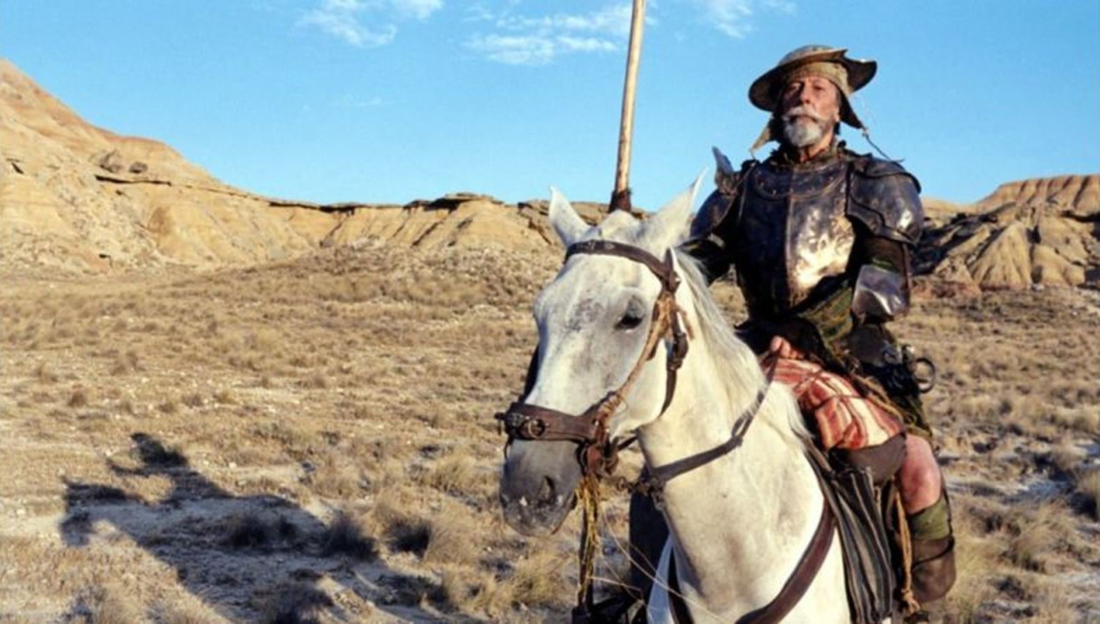 Jean Rochefort as Don Quixote in Lost in La Mancha (2002)