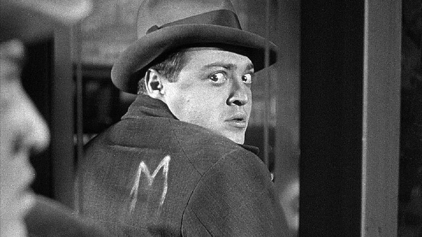 Peter Lorre as hunted child murderer Franz Becker in M (1931)