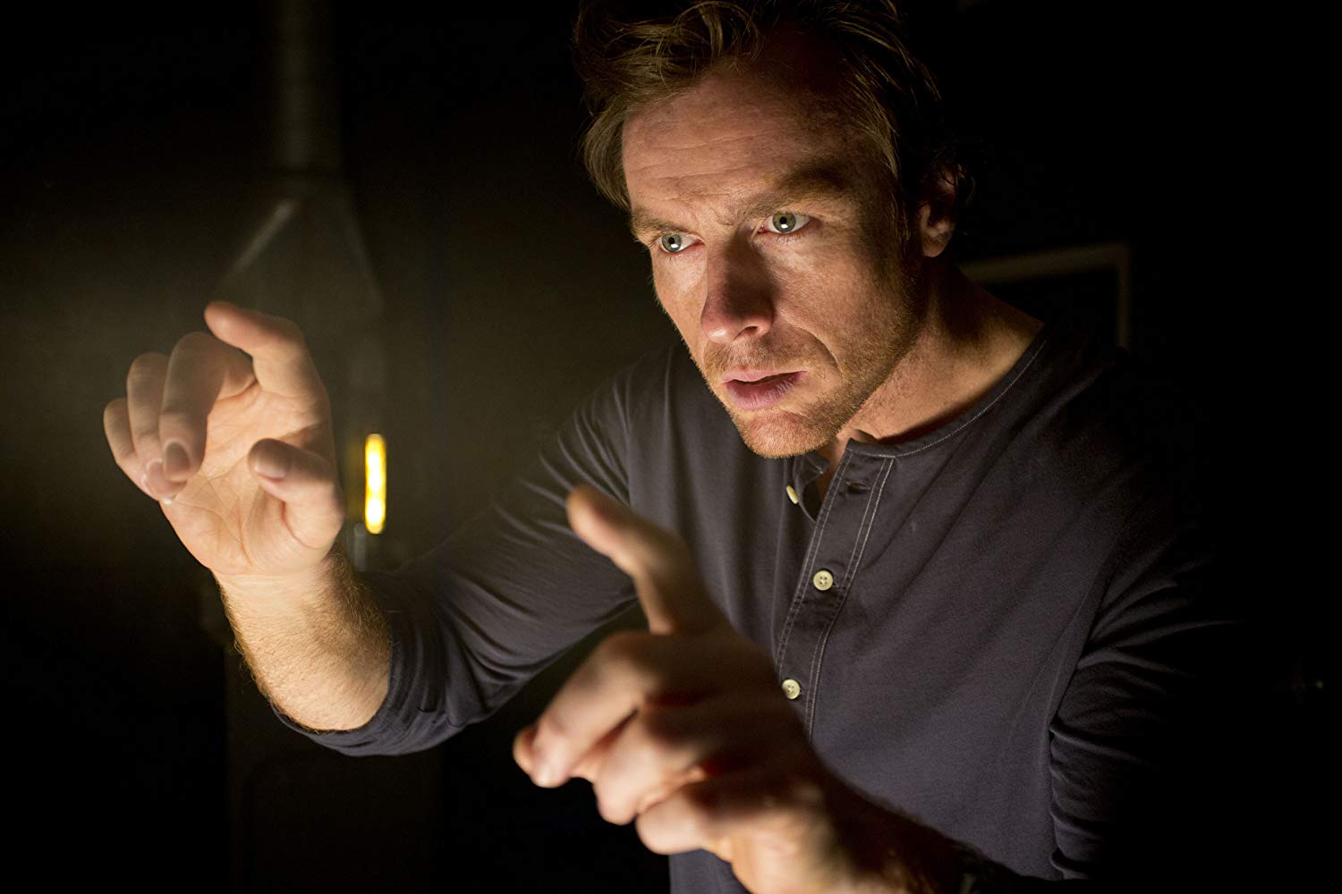 Toby Stephens as A.I. researcher Dr Vincent McCarthy in The Machine (2013)