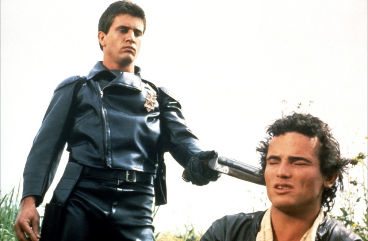 Mel Gibson with Tim Burns in Mad Max (1979)