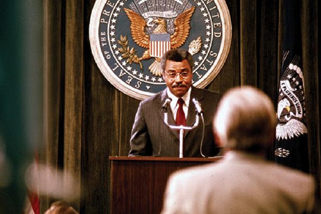 James Earl Jones as Douglas Dillman, the first Black President of the USA (36 years before the real thing) in The Man (1972)