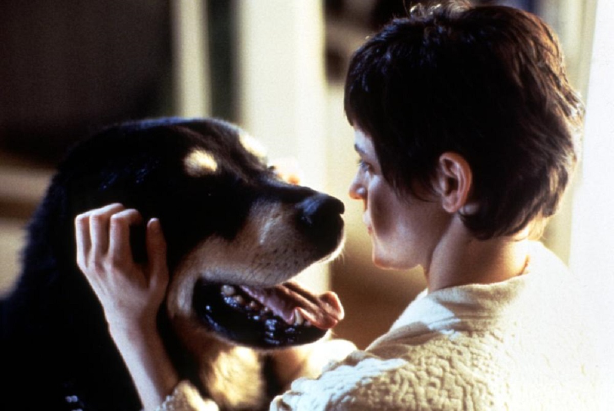 Ally Sheedy and Max the genetically engineered dog in Man's Best Friend (1993)