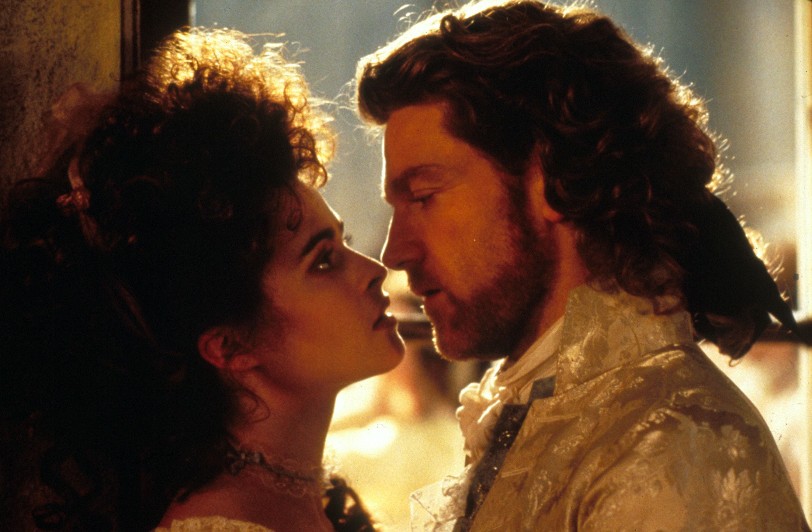 Kenneth Branagh as Victor Frankenstein and Helena Bonham Carter as Elizabeth n Mary Shelley's Frankenstein (1994)