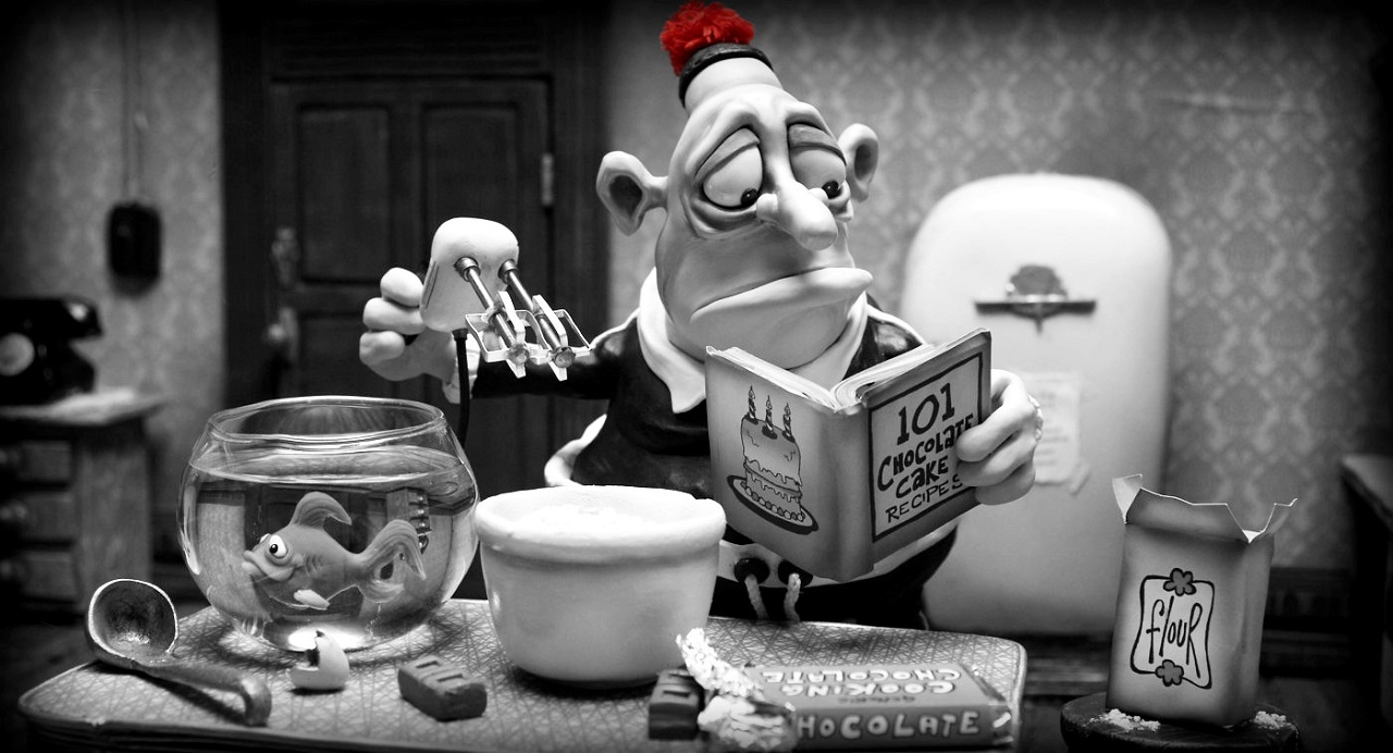 Max Jerry Horowitz (voiced by Philip Seymour Hoffman) in New York in Mary and Max (2009)
