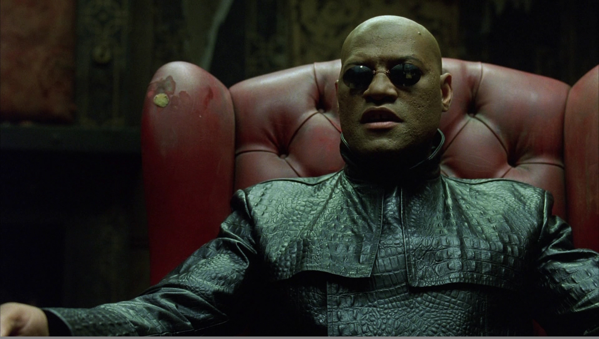 "The blue pill or the red pill?" - Laurence Fisburne as Morpheus in The Matrix (1999)