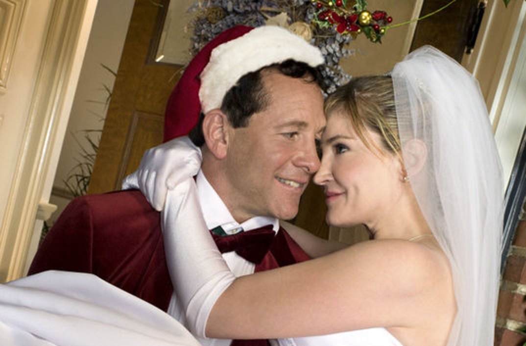 Santa's son (Steve Guttenberg) and Crystal Bernard tie the knot in Meet the Santas (2005)