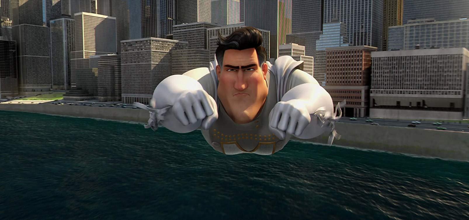 Megamind's superheroic nemesis Metro Man (voiced by Brad Pitt) in Megamind (2010)