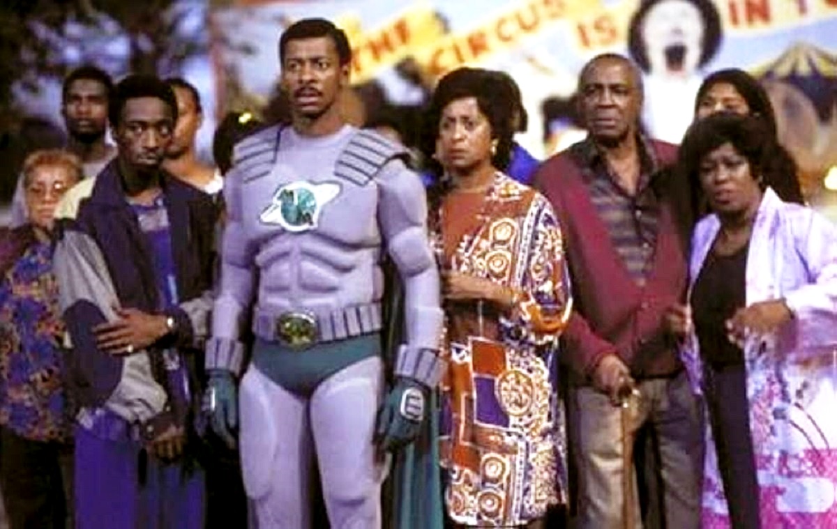Eddie Griffin, Robert Townsend, Marla Gibbs and Robert Guillaume in The Meteor Man (1993)