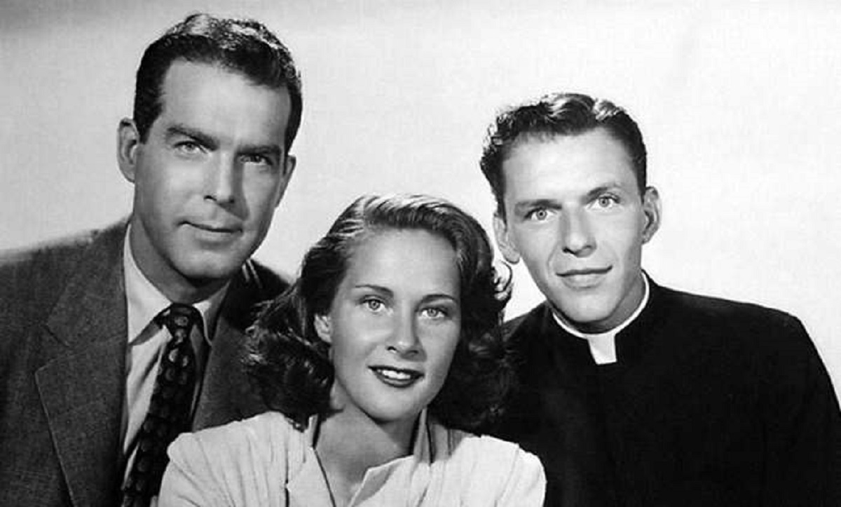 Fred MacMurray, Alida Valli and Frank Sinatra in The Miracle of the Bells (1948)