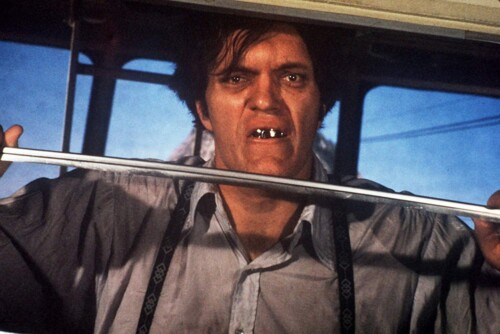 The steel-toothed henchman Jaws (Richard Kiel) in Moonraker (1979)