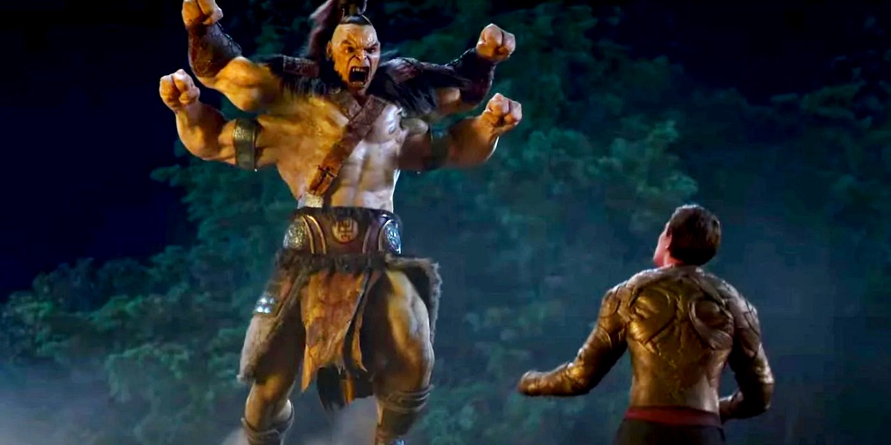 Cole Young (Lewis Tan) faces Goro in Mortal Kombat (2021)