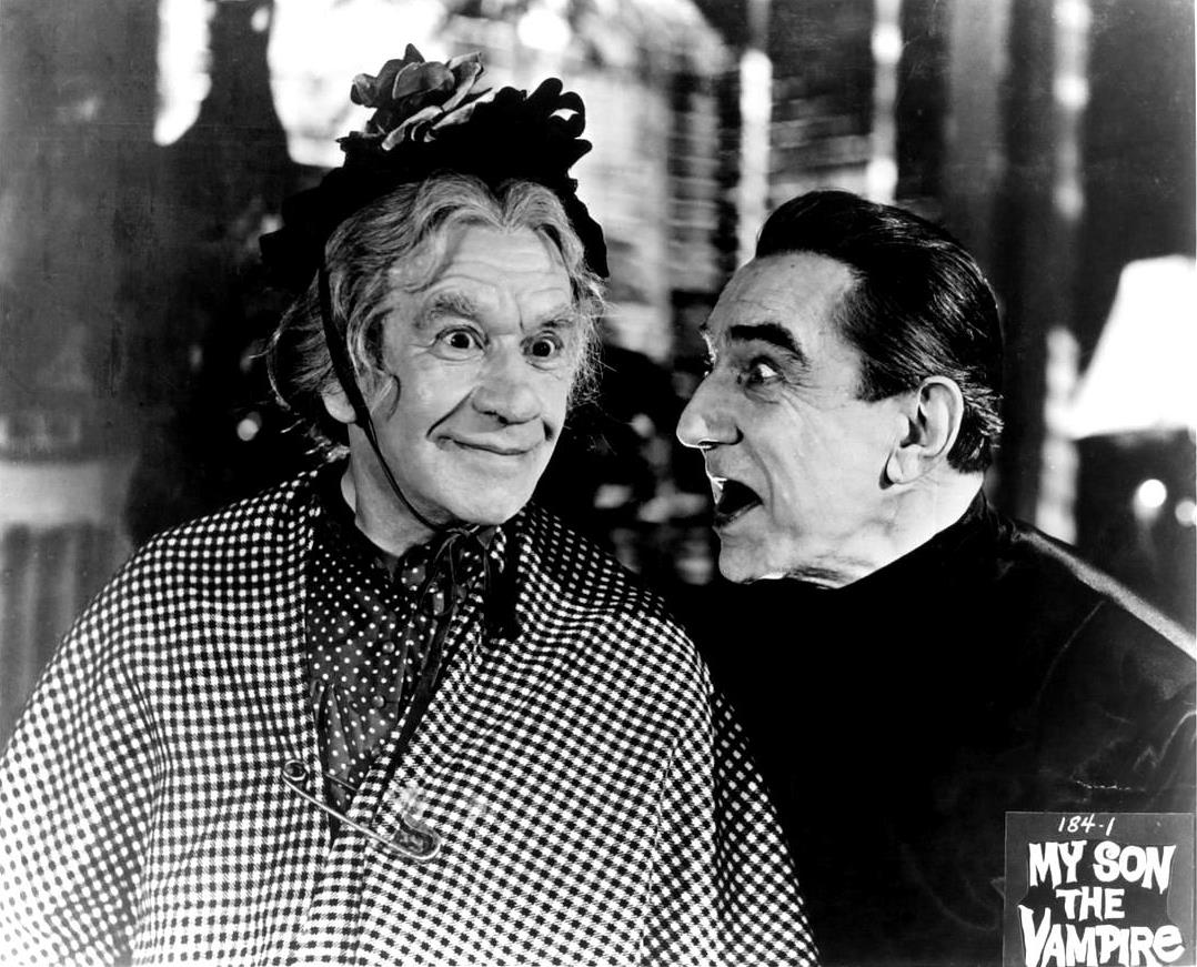 Mother Riley (Arthur Lucan) meets Van Houten, The Vampire (Bela Lugosi) in Mother Riley Meets the Vampire (1952)