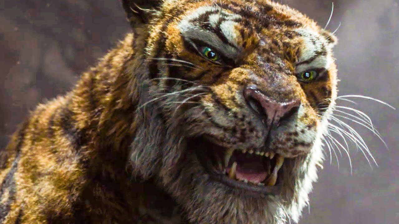 Benedict Cumberbatch doing evil rather well as Shere Khan in Mowgli (2018)