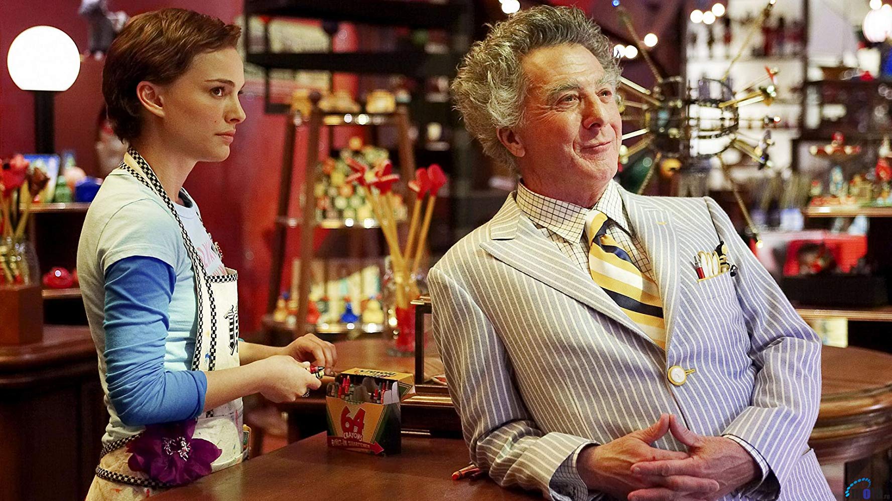 Dustin Hoffman as Mr Magorium with Natalie Portman as his assistant Molly in Mr Magoriums Wonder Emporium (2007)