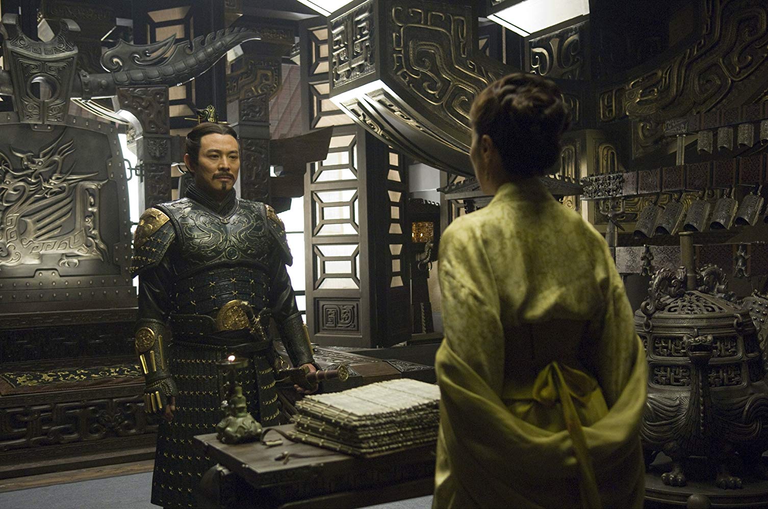 Jet Li as the Dragon Emperor in The Mummy: Tomb of the Dragon Emperor (2008)