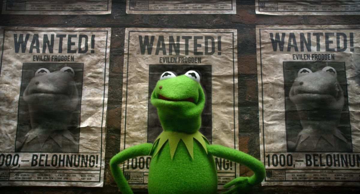 Kermit the Frog - international fugitive in Muppets Most Wanted (2014)