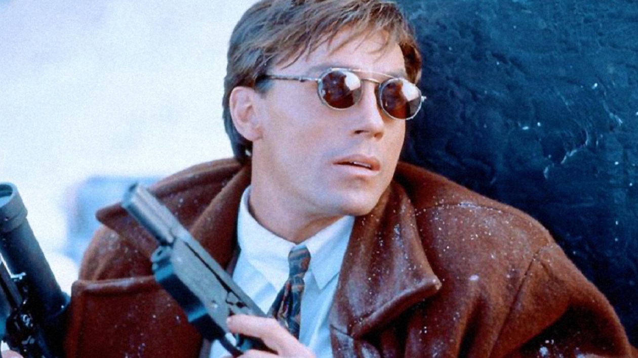 Olivier Gruner as the burned-out cyborg Alex Rain in Nemesis (1993)
