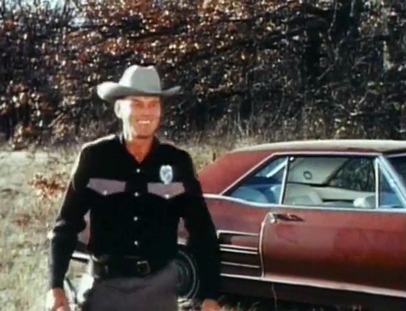 John Agar as Sheriff Clint Crawford in Night Fright (1967)