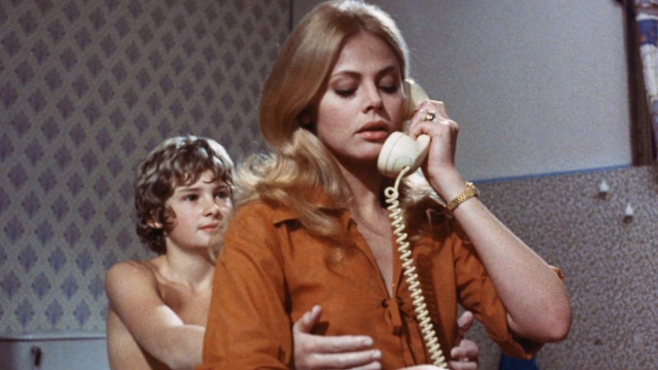 Mark Lester and Britt Ekland in Night Hair Child (1972)