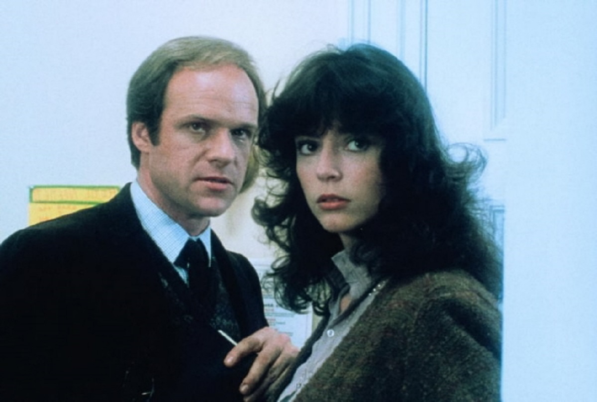 Drew Snyder and Rachel Ward in her acting debut in Night School (1981)