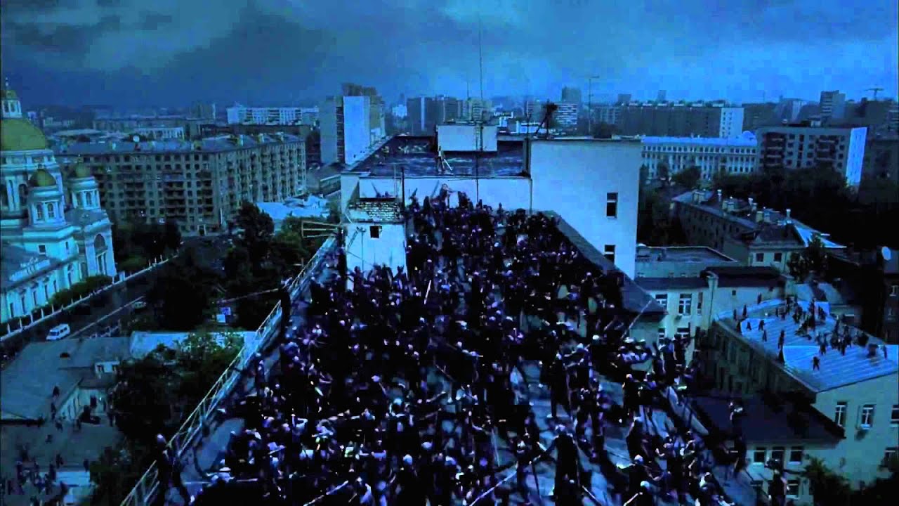 The sensational rooftop battle in Night Watch (2004)