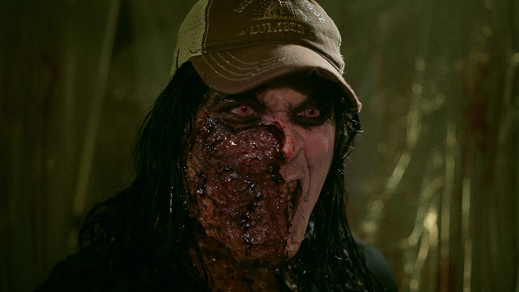 Morgue janitor Wayne W. Johnson becomes a zombie after having sex with a corpse in Night of Something Strange (2016)