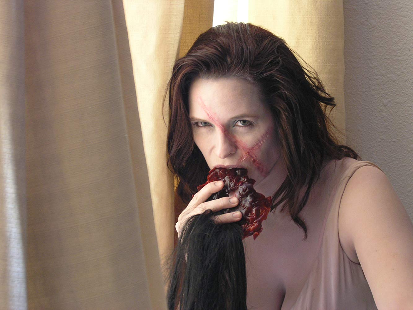 Deidre Lyons as Dr Schreklich's reanimated wife Schatzi in Night of the Dead: "Leben Tod" (2006)