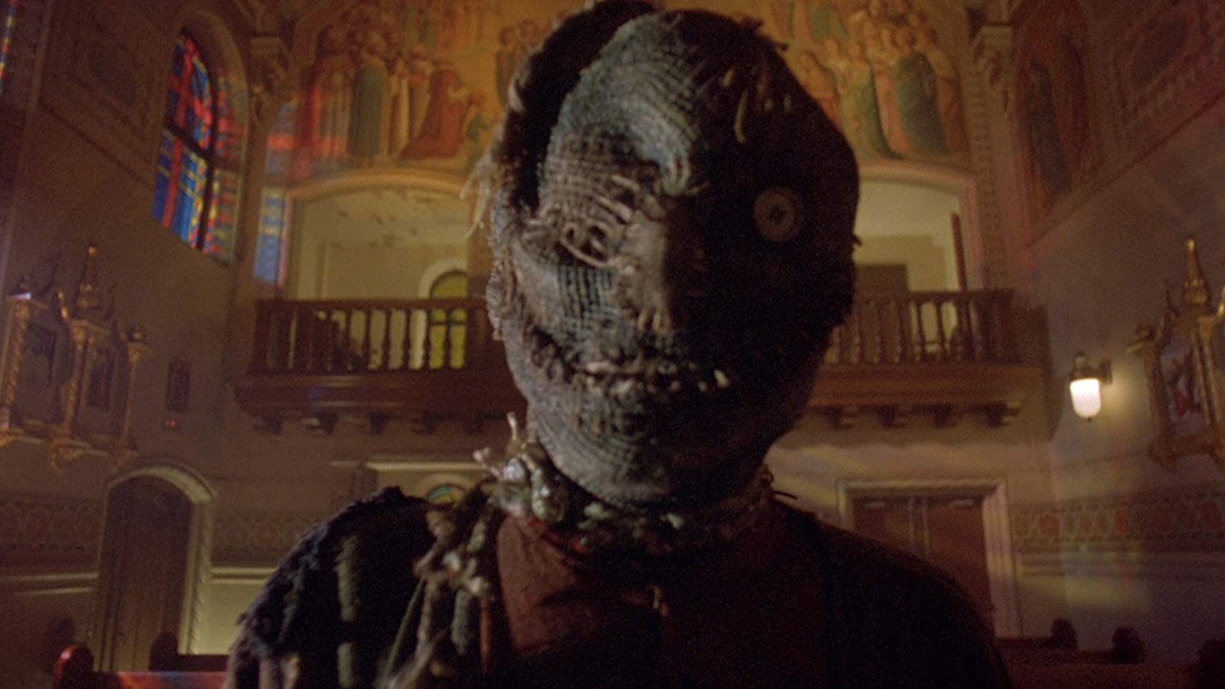 The possessed scarecrow in Night of the Scarecrow (1995)