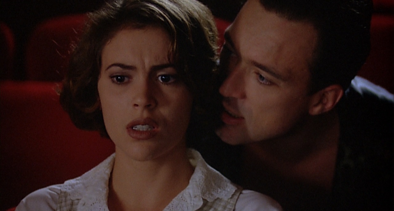 Alyssa Milano is wooed by vampire Martin Kemp in The Nosferatu Diaries: Embrace of the Vampire (1995)