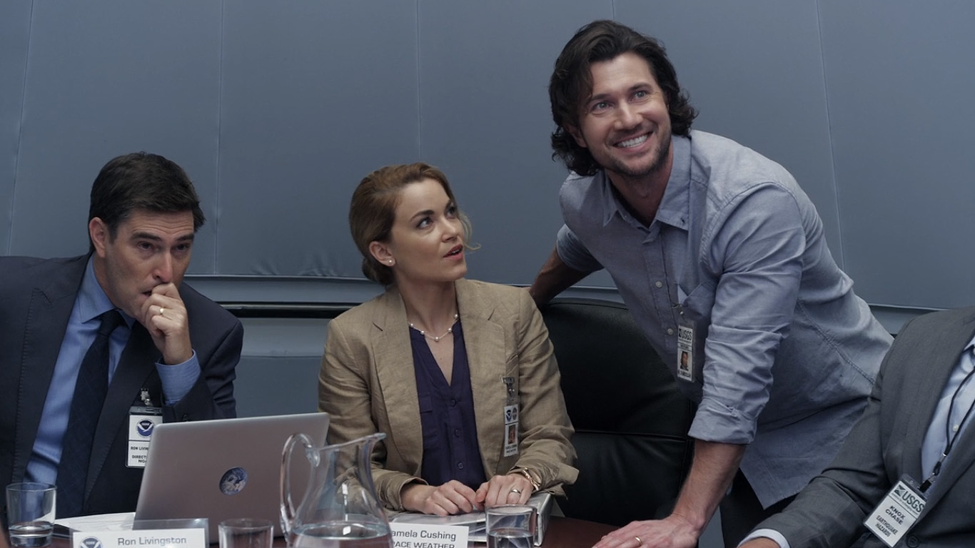 (l to r) Roy Abramsohn, Summer Spiro and her husband Jason Tobias in Oceans Rising (2017)