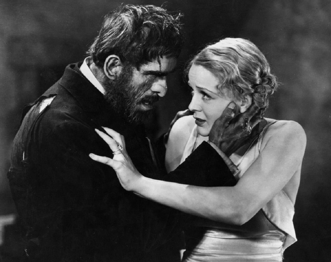 Boris Karloff as the butler Morgan menaces Gloria Stuart in The Old Dark House (1932)