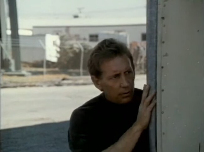 Ron Marchini as John Travis in Omega Cop (1990)