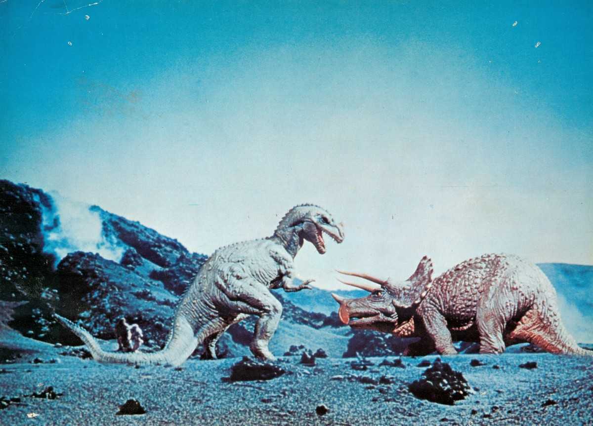 Ray Harryhausen's stop-motion animated dinosaurs in One Million Years B.C. (1966)